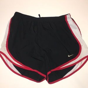 Black and Red Nike Running Shorts